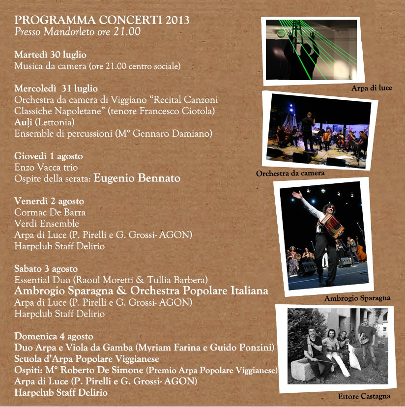 programma concerti 2013 a